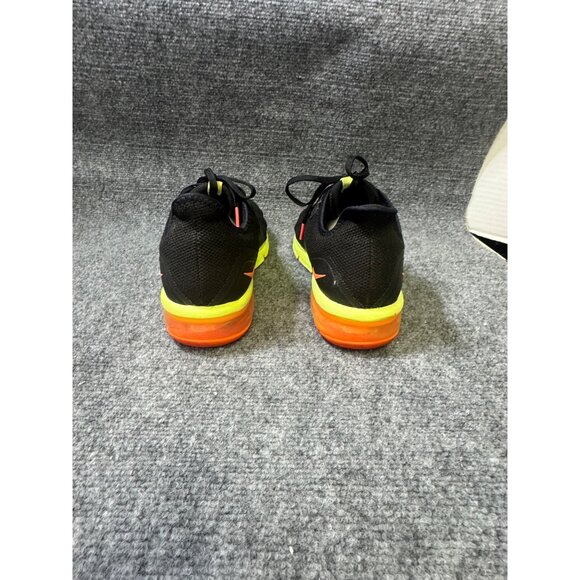 Nike Air Max Mens 11 Sequent 3 'Black Orange Volt lightweight mesh upper - Picture 16 of 16